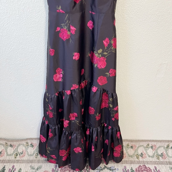 🪷NWT Sachin & Babi Rori Malbec Tea Blooms Gown - Picture 9 of 13